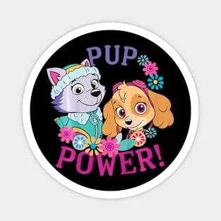 Girl Power With Flowers Magnet